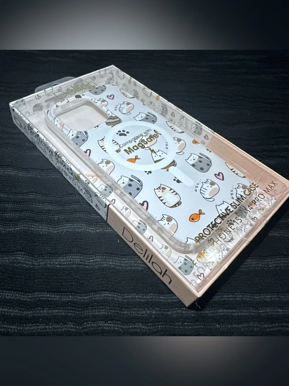 Delilah iPhone 14/15 Pro Max Cat Pro Slim Case~NEW